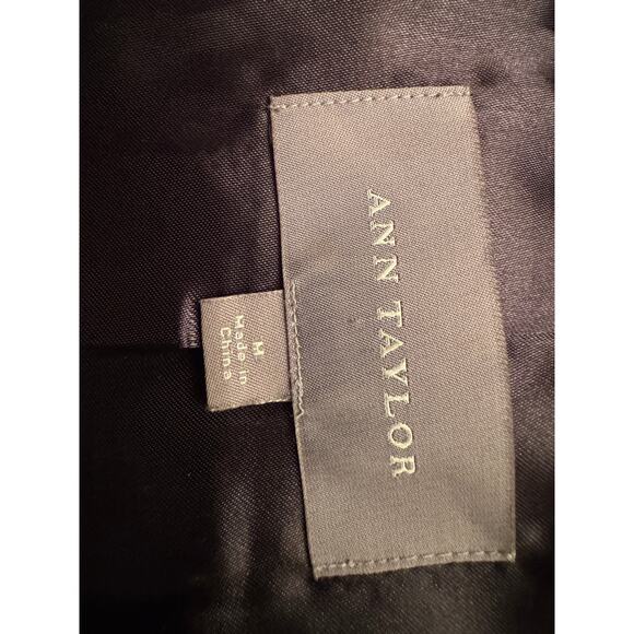 Ann Taylor 100% Leather Black Jacket Ladies Medium - Picture 3 of 3